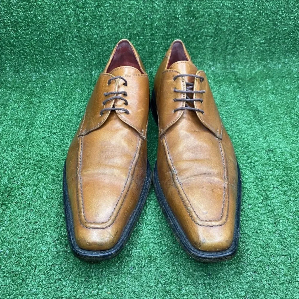 Stanbridge‎ Chaussures de Luxe Men's Brown Leather Casual Dress Shoes Size 9.5